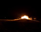 A Bonfire Lighting the Battle Field