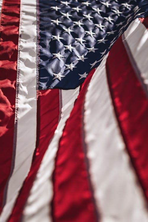 Close-Up of the American Flag