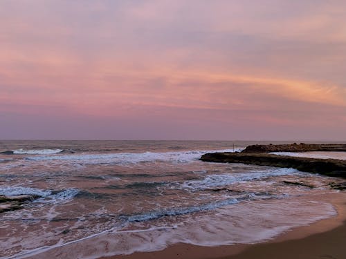 Free stock photo of beach sunset, beautiful sky, sea Stock Photo