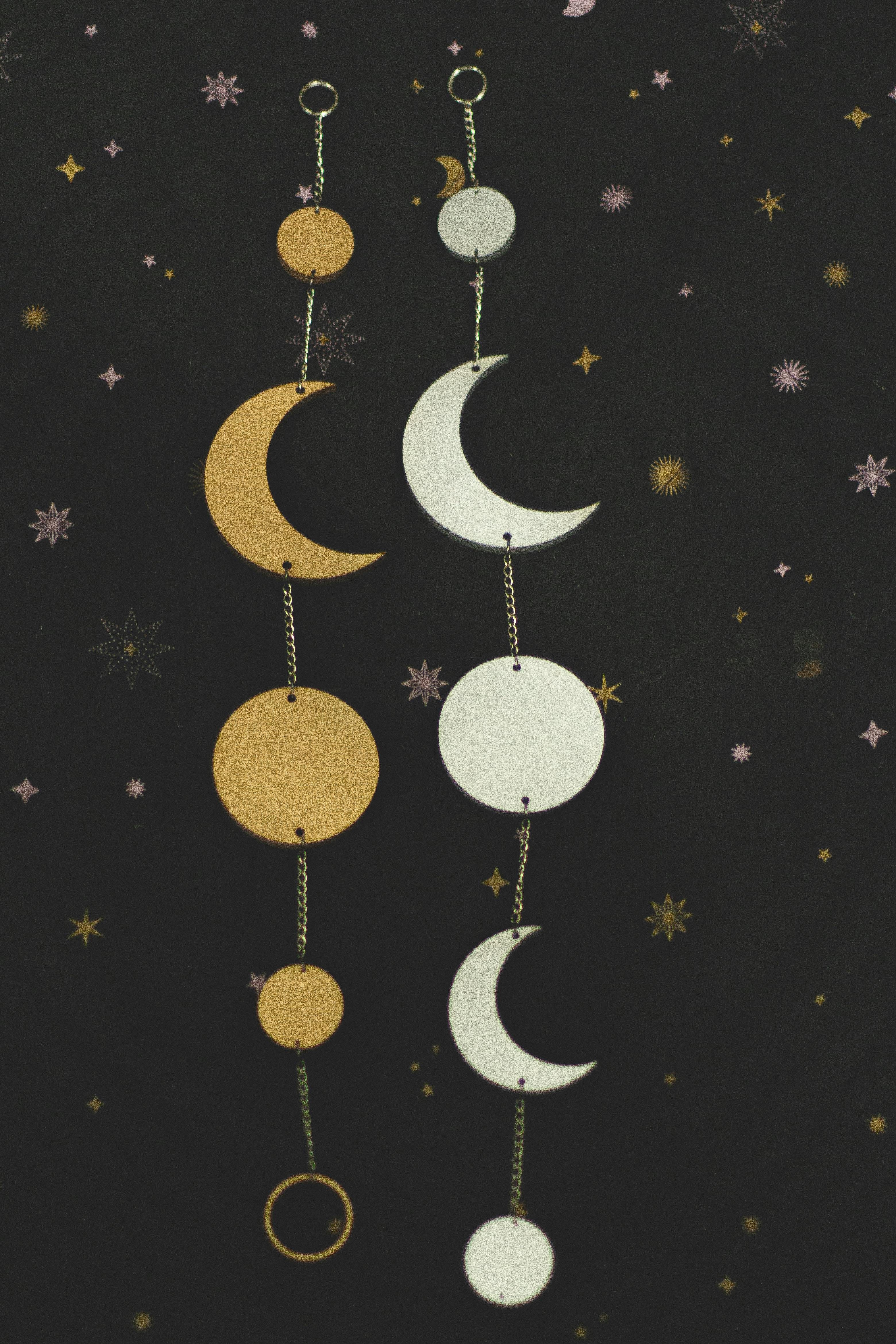 Gold and Silver Decoration in the Shape of a Moon · Free Stock Photo