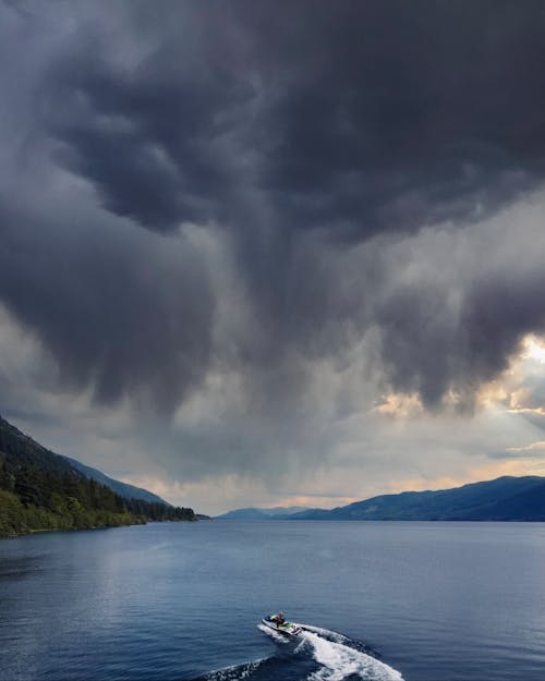 Základová fotografie zdarma na téma bouře, jezero, kopírování