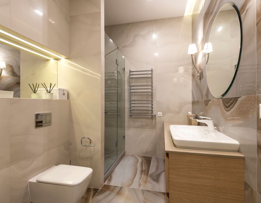Bathroom lighting design Desert Hot Springs