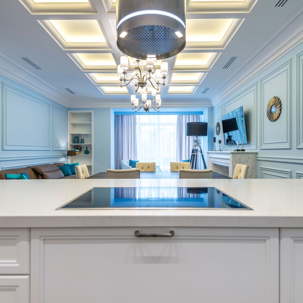 Kitchen Spraying in Woodside — quality trade paint going on in two coats