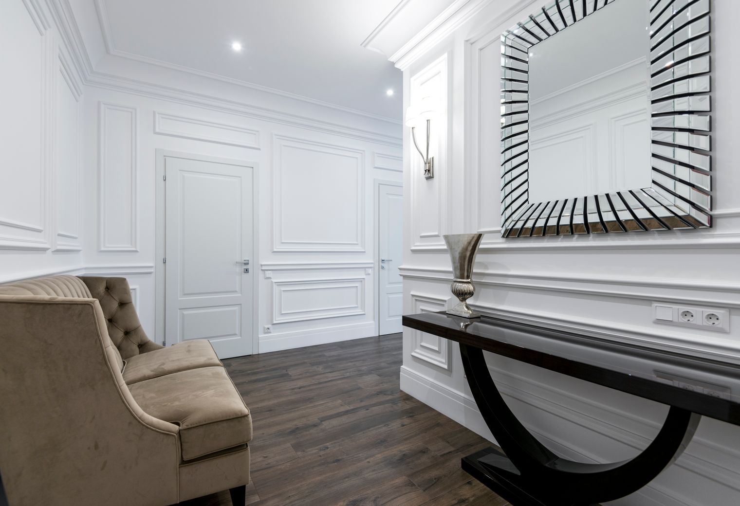 Painters and Decorators in Charing Cross — dust sheets down and the room fully protected