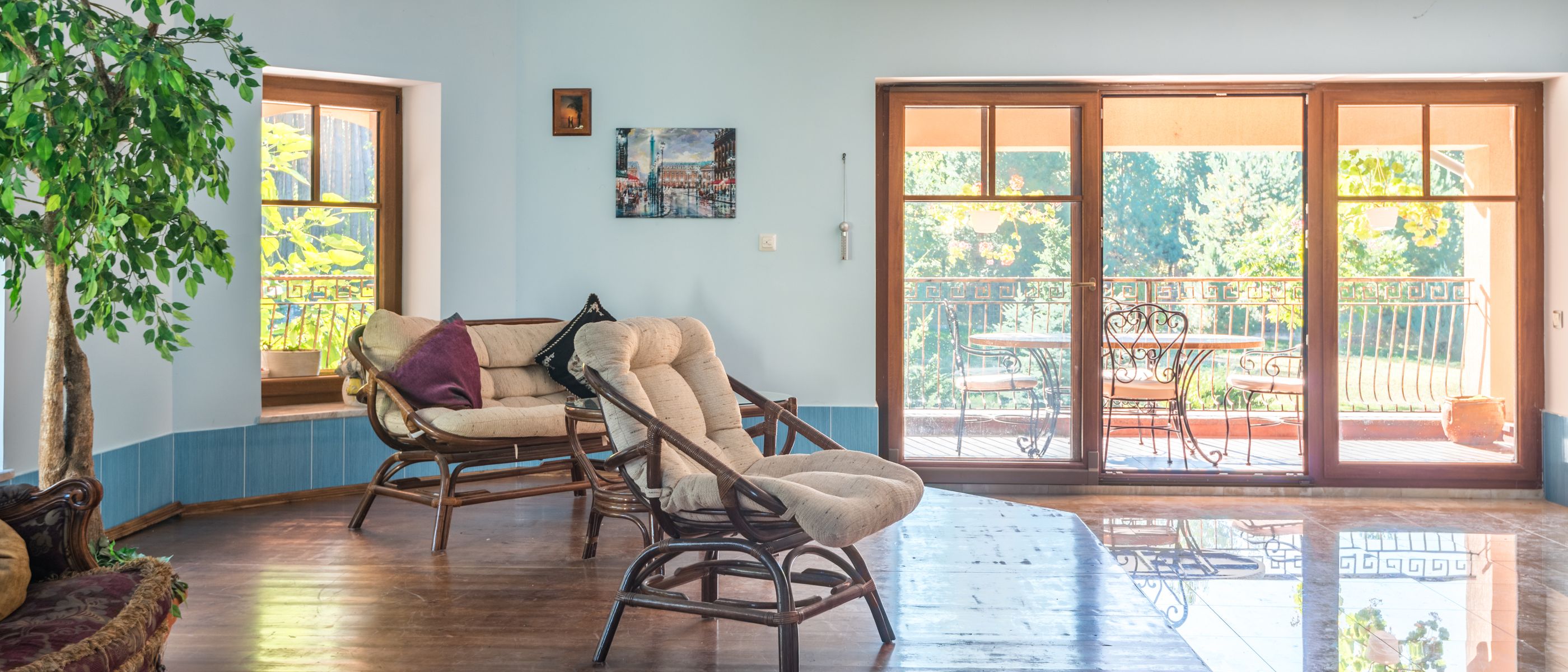 Interior Painting in Kingston Vale — a decorator at work mid-project