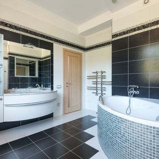 Cracked tiles and broken grout