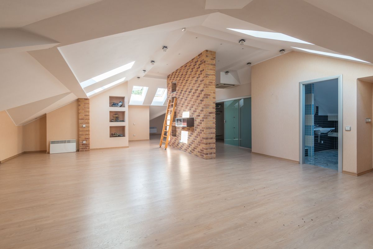 Finished insulated attic