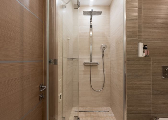 Walk-in shower installation