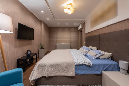 Free Interior Design of a Bedroom Stock Photo