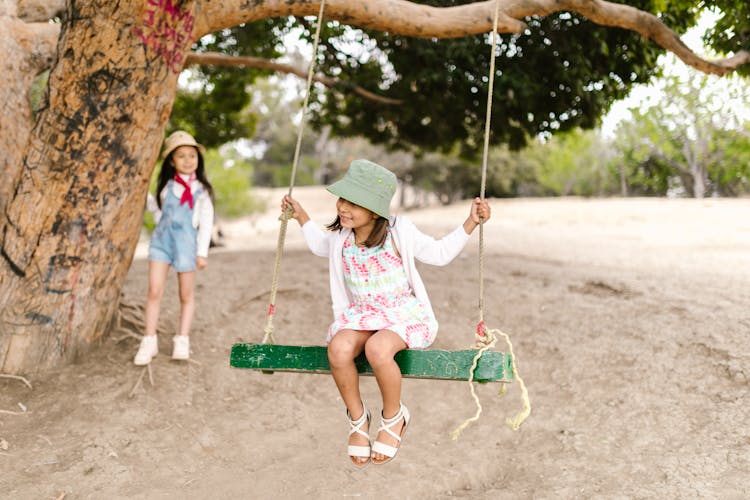 A Girl On A Swing