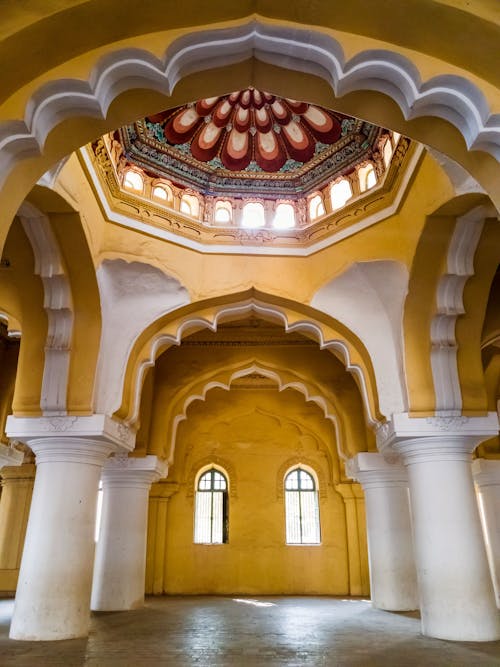 Intricate Colorful High Dome Ceiling
