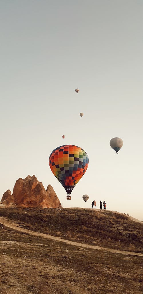 Free Photo of Hot Air Balloons Flying Stock Photo
