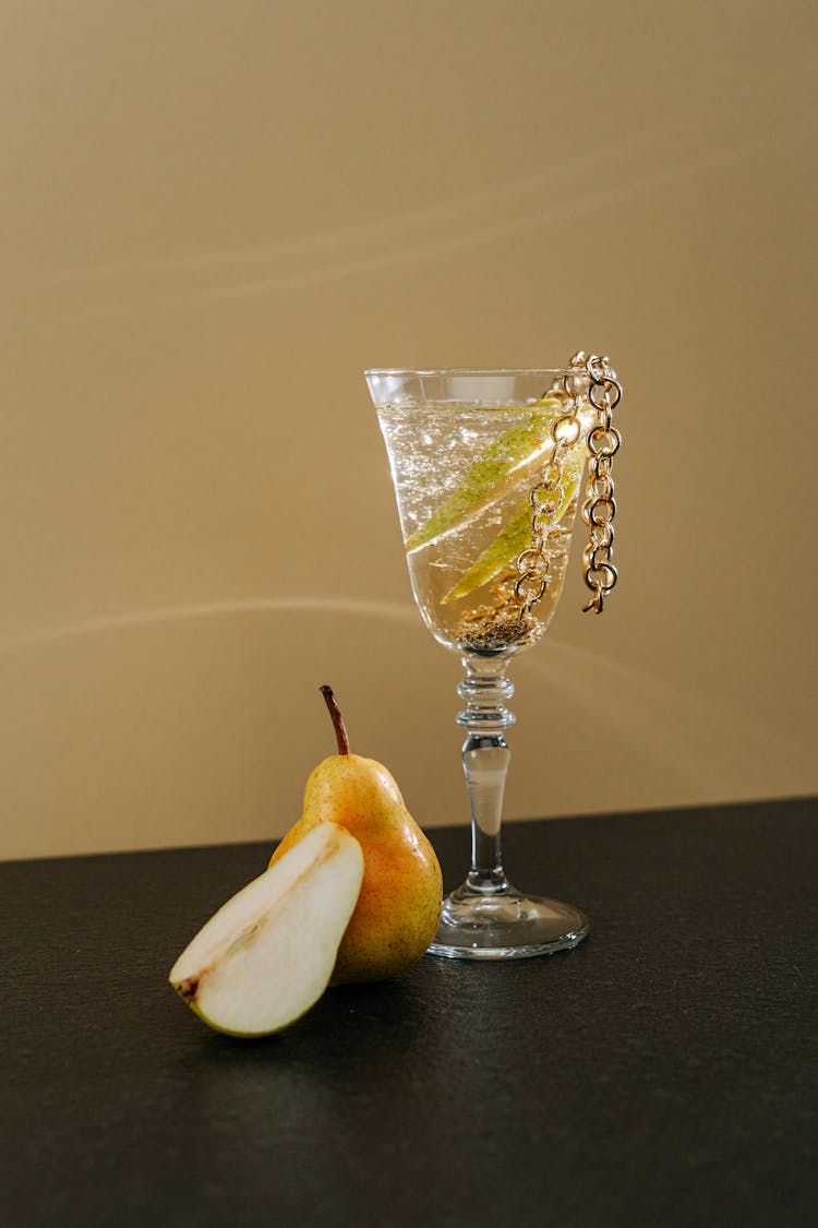 Pear Near A Cocktail Drink