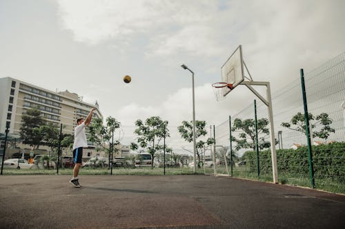 Man Playing Basketball 