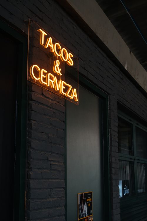 Free Neon Light Signage of a Restaurant Stock Photo