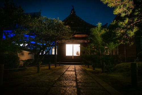 Безкоштовне стокове фото на тему «буддійський храм, легкий, ніч»