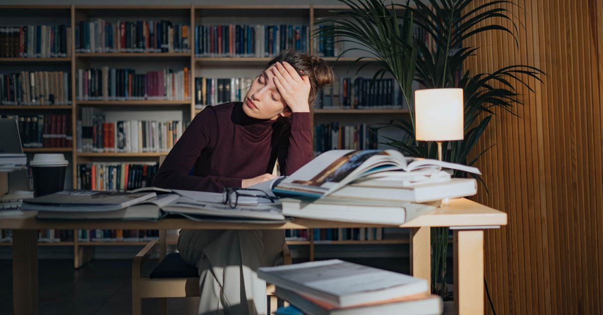 Books and study for focus