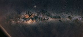 Brown and Black Starry Night