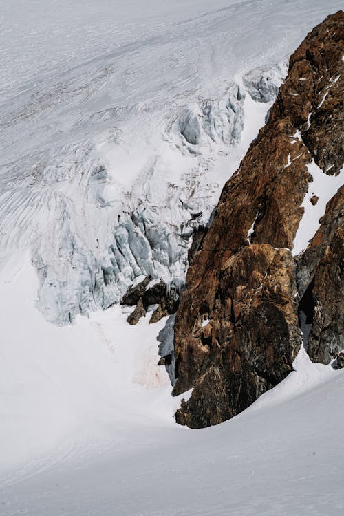 Photo of a Mountain with Snow