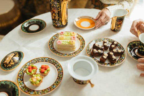 Delicious Pastry on Table at Birthday Party