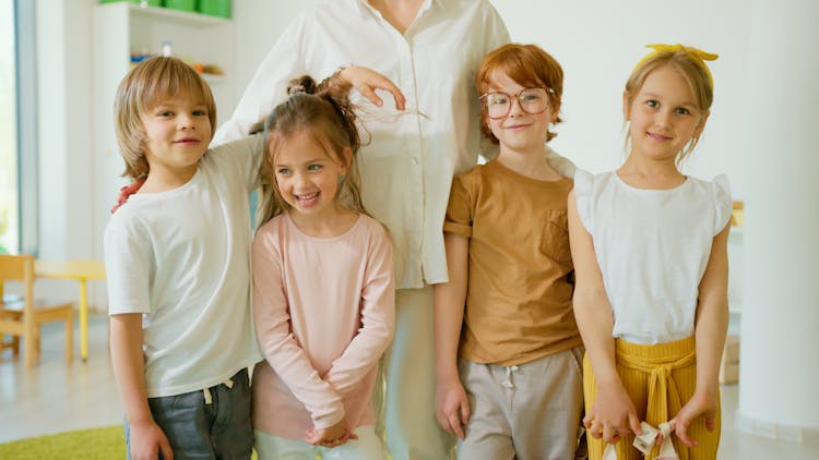 Group Of Kids Smiling