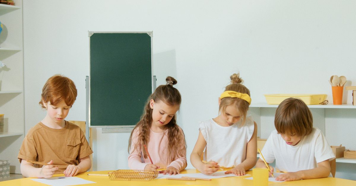 Learning School Work Children Doing Their Schoolwork · Free Stock Photo