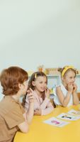 Children engaging in playful, movement-based activity