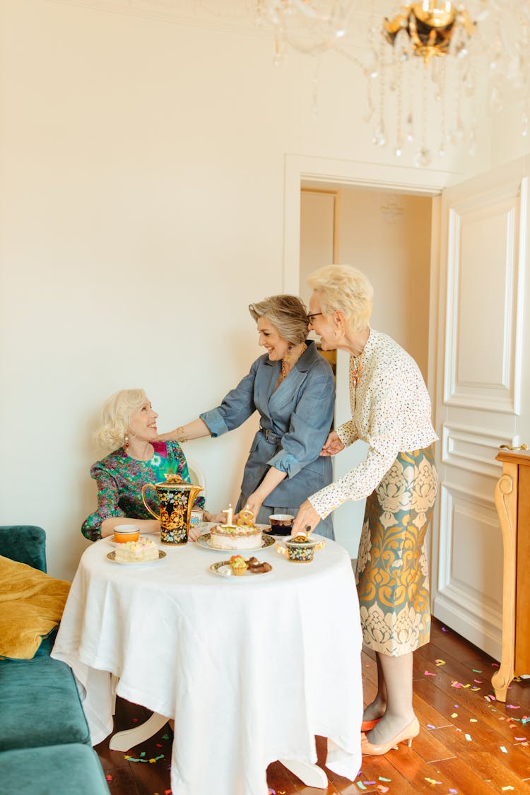 Elderly Women Having Celebration