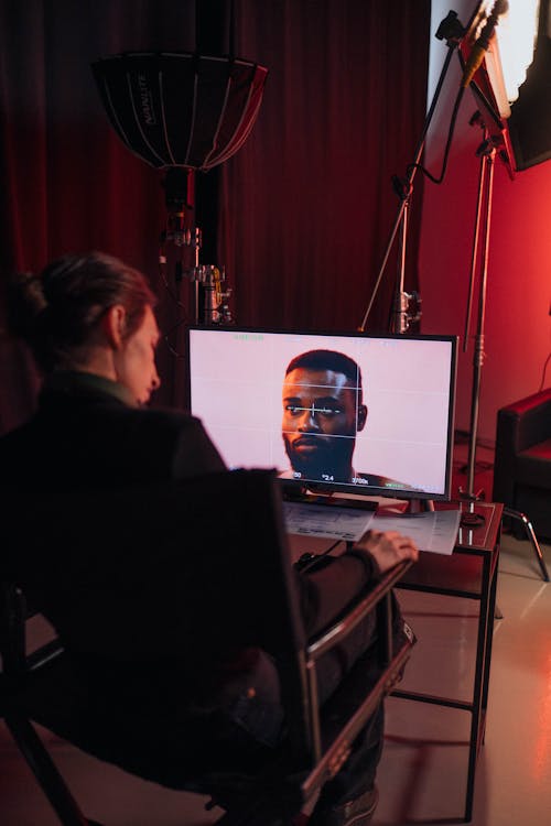 Man Working on Computer 