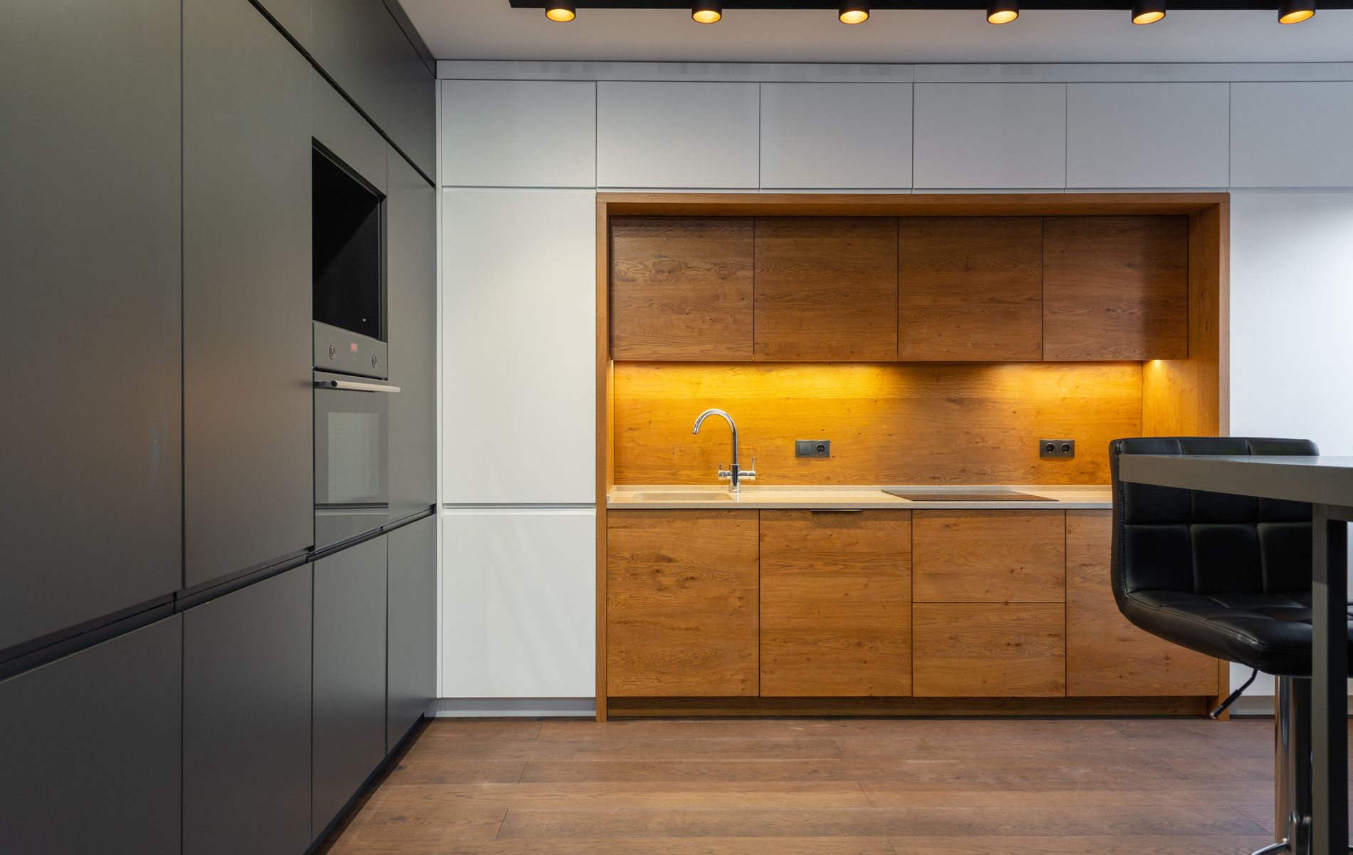 Contemporary kitchen remodel style example in Orange County