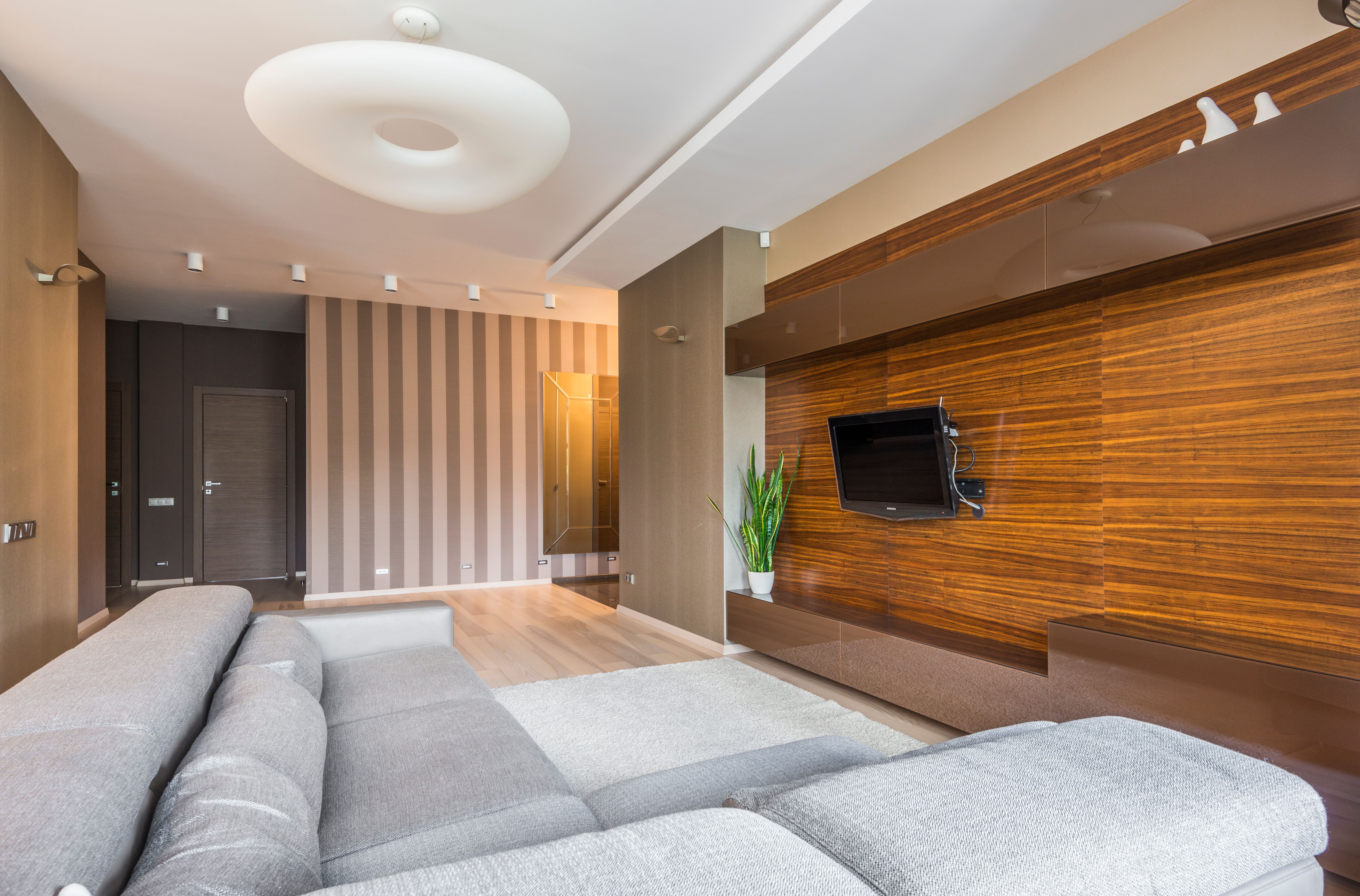 minimalist living room layout maximizing visual flow