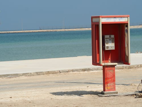 Free stock photo of old telephone, telephone booth