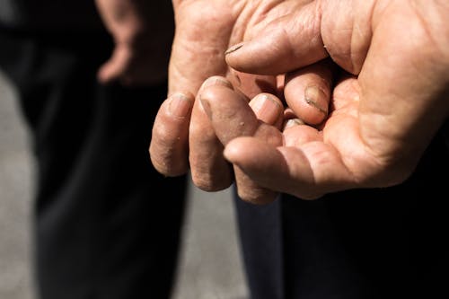 Free Photo of Person's Hands Stock Photo