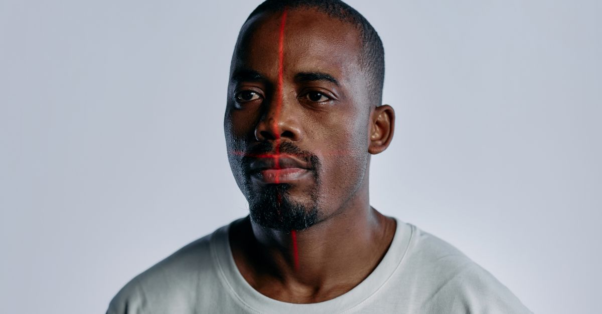 digital face scanning technology on film set