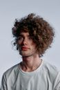 Photo of Man with Brown Curly Hair