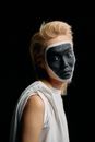 Side View Photo of Man with Art Makeup