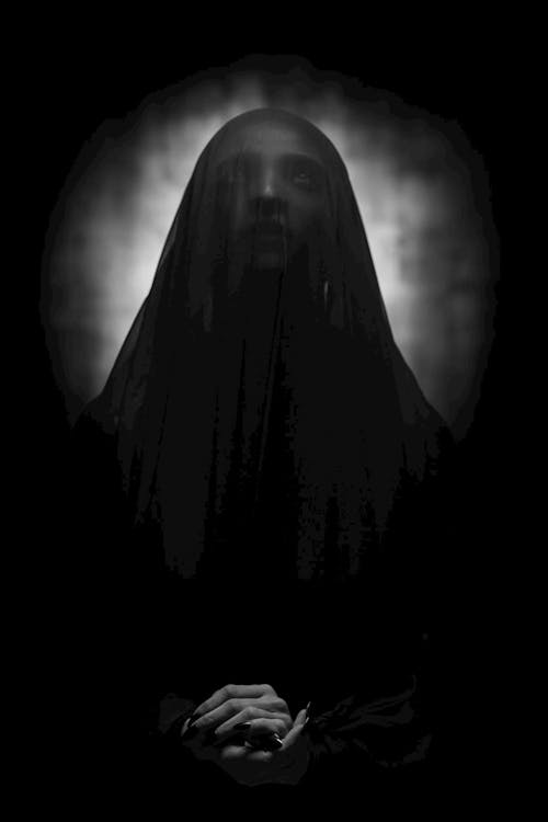 Free Scary Photo Of Person In Black Stock Photo