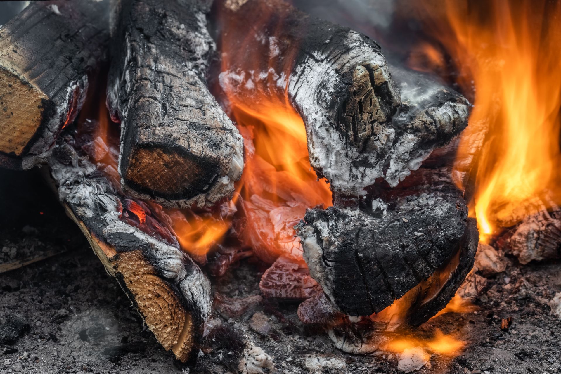 A Close-Up Shot of Burning Charcoal