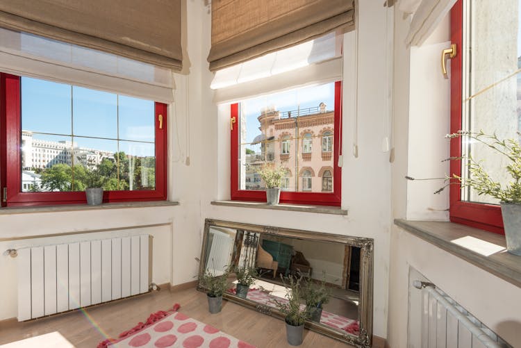 Windows Of Apartment In Tenement House