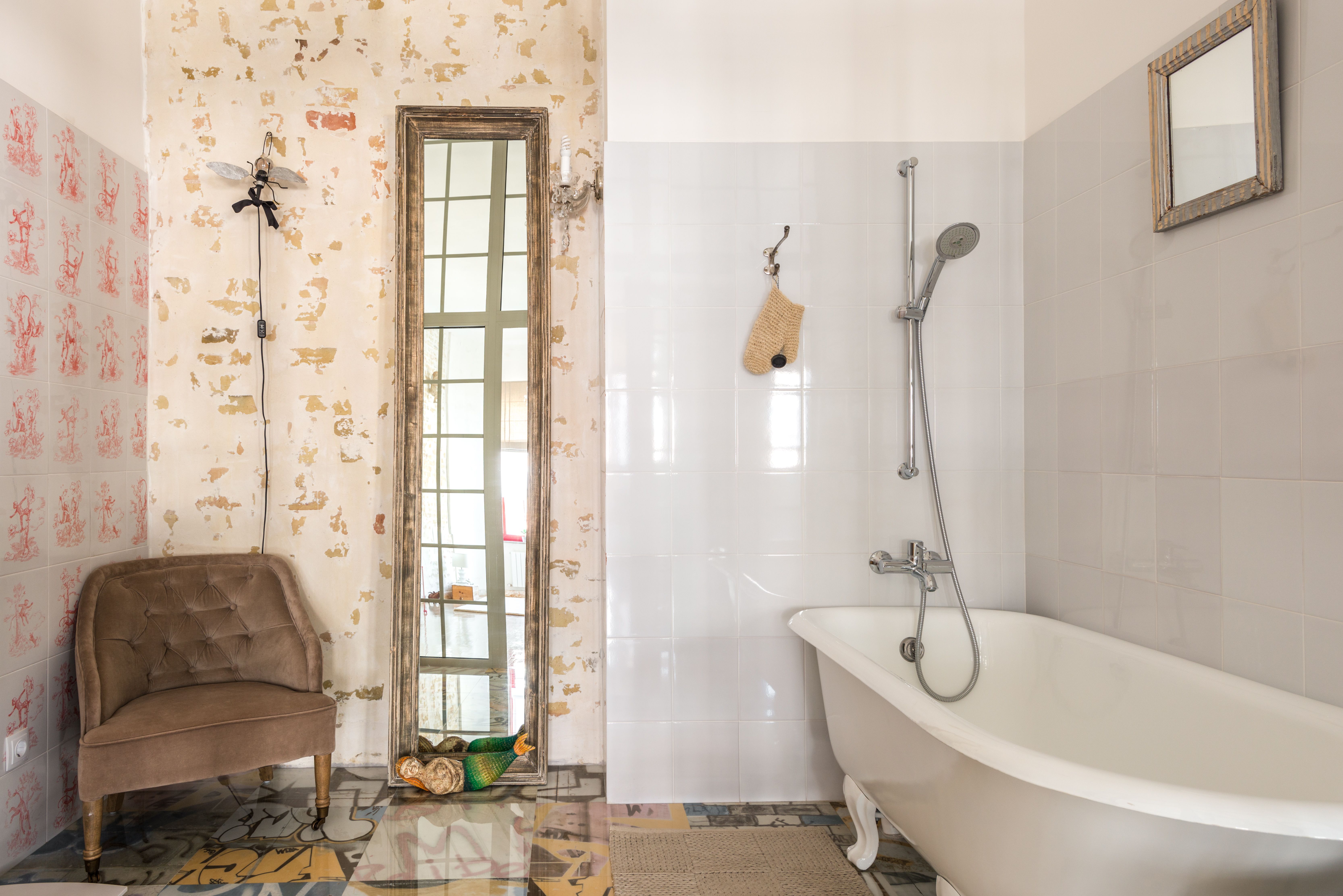 Wallpapering in Blackfen — clean edges cut in around trim and sockets
