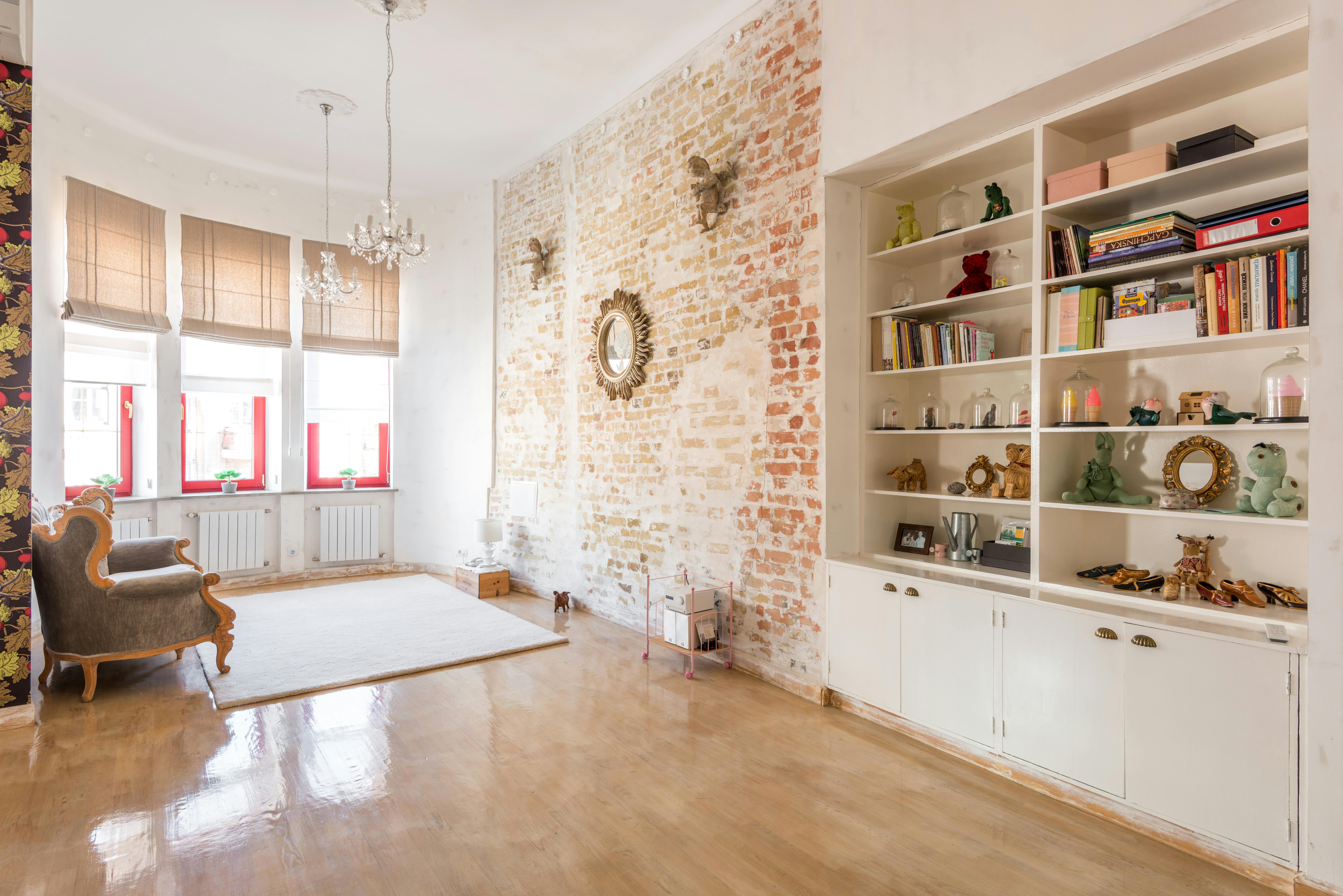 bright room in apartment