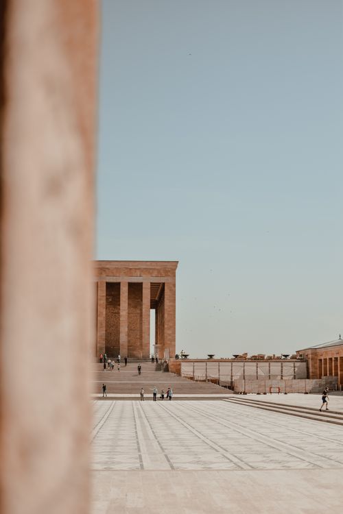 Free Explore the stunning architecture of this well-visited landmark in a bright, empty square. Stock Photo