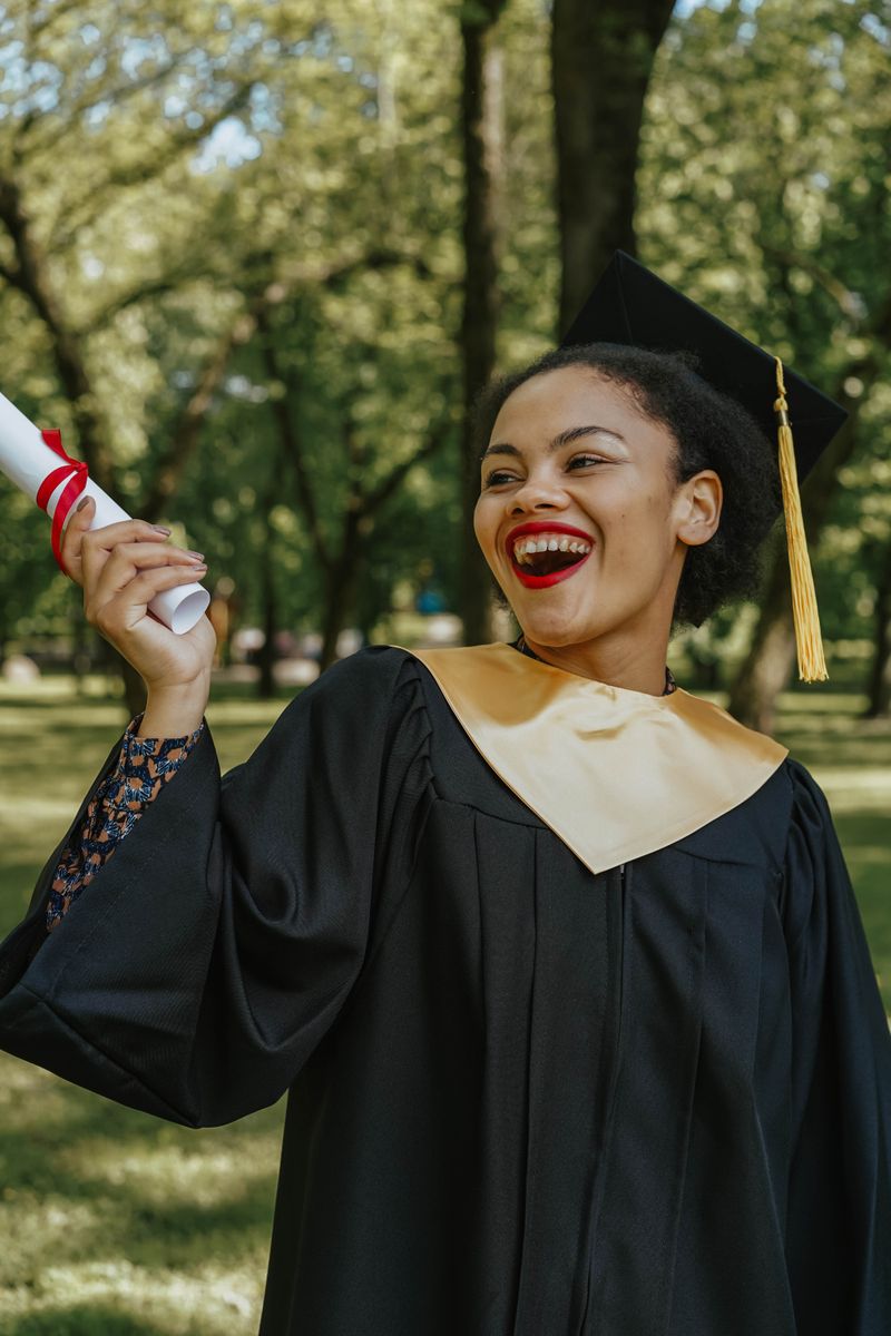 Graduate with diploma