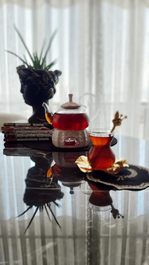 Turkish Tea on a Table 