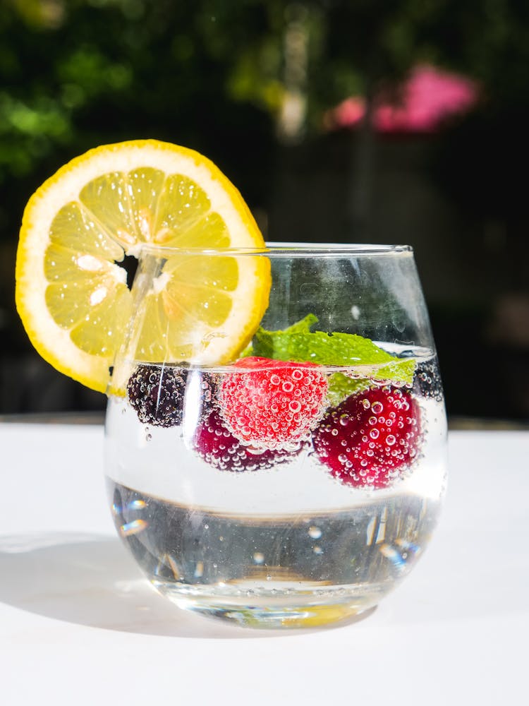 Fruits In A Cocktail Drink