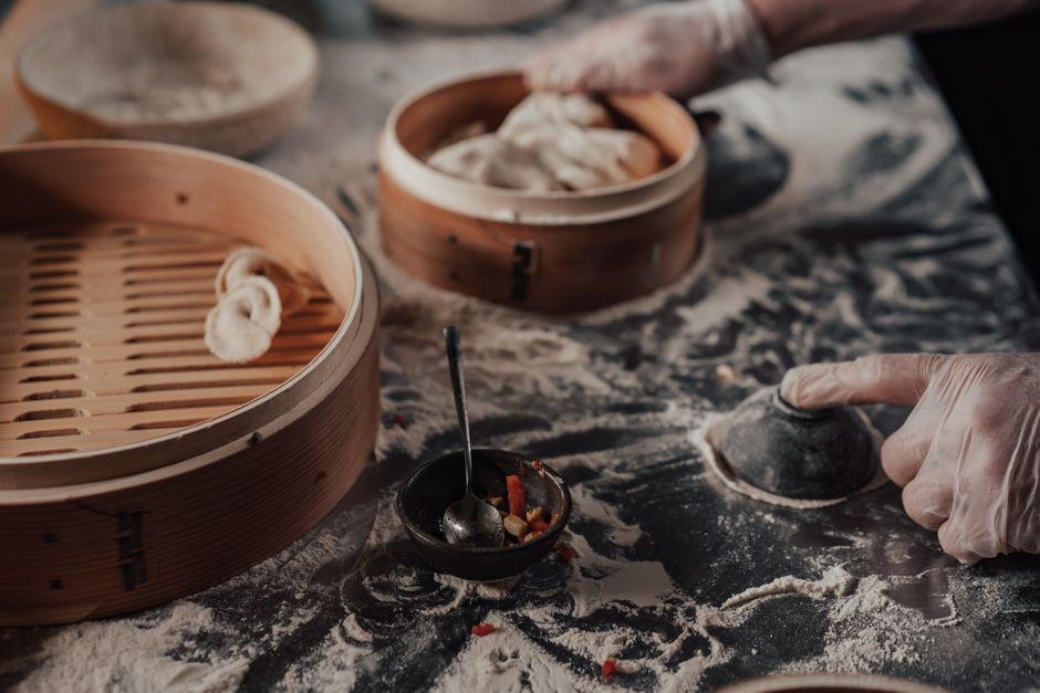 Özbég manti – Üzbegisztán gőzölt húsos táskái – uzbek manti steamed dumplings traditional