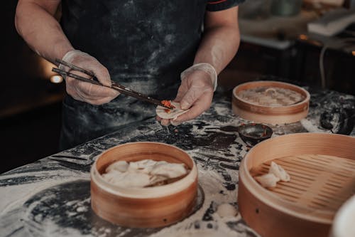 Δωρεάν στοκ φωτογραφιών με dim sum, αλεύρι, άνθρωπος