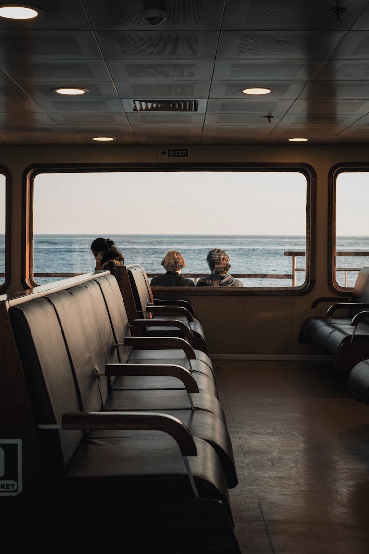 View Of Sea From Vessel Window