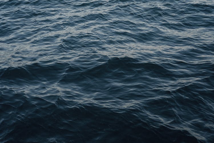 Dark Blue Sea Water In Daylight