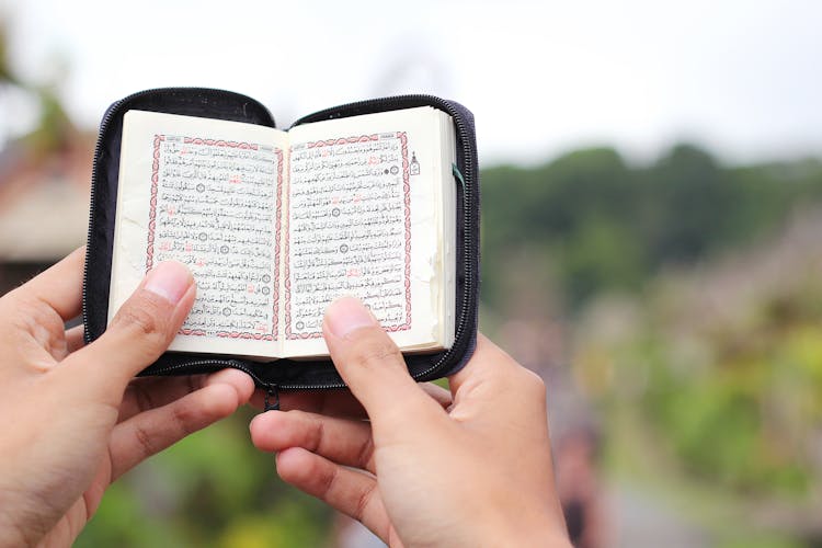 A Person Holding A Booklet